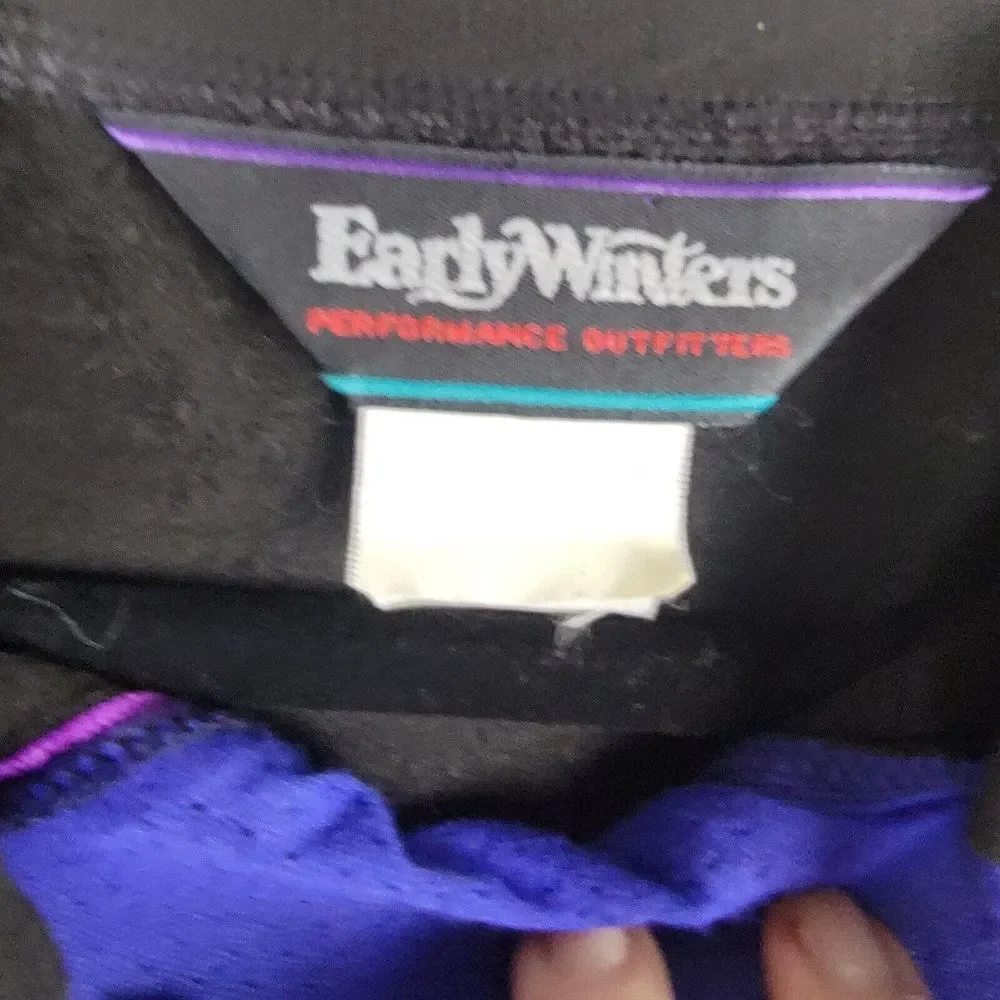 Vintage Early Winters Performance Jacket Unisex Large Black Vented Underarms